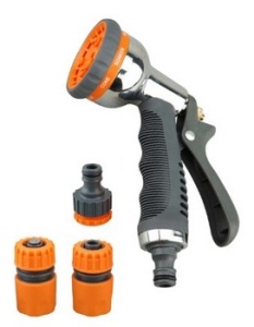 7504 Набор пистолет метал + коннектор 1/2, коннектор а.с. 1/2 + штуцер "Беламос"