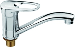 Смеситель для умывальника корот. L4504А-2 сатин латунь