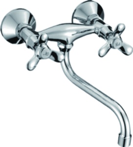 Смеситель для кухни настенный L4612 латунь Смеситель для кухни настенный L4612 латунь