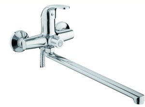 Смеситель для ванны+длин.нос L2235 латунь