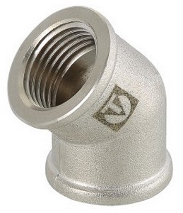 Уголок внутр.р. 45° Ø3/4" никель VALTEC