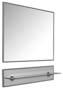 Зеркало "Эдельвейс-75" с полкой (ПВХ)