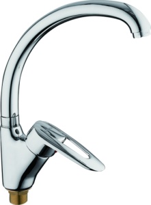 Смеситель для кухни на гайке L5907 латунь