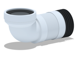 Слив д/унитаза 280/550 90 град Ani гибкий K719R АНИ пласт(УГЛОВОЙ)