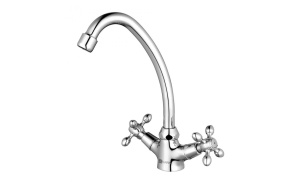 Смеситель для кухни 1/2 кер Lemark LM7604С NEW Виста поворотный излив латунь