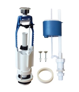 Арматура к смыв. бачку Кноп. 1-режим Уклад хром ниж/подв.D40 (аб69.57.14.3)