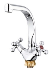 Смеситель для кухни цинк на гайке средн.излив G-LAUF KLD-856/056A/QTZ4-D856 (1/10)