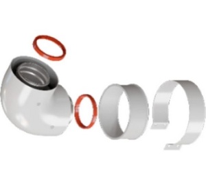 Начальный участок 90 гр. универсальный ROMMER 60/100 RCA-6010-250100