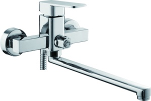 Смеситель для ванны + длин.излив L2233 латунь