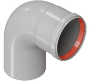 Отвод D80 угол 90 гр. M/F ROMMER RCA-0080-000090