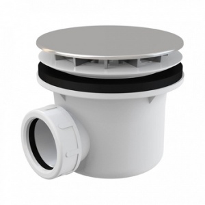 Сифон для душевого поддона хром Alca Plast А49CR