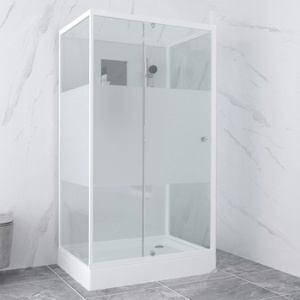 Душевая кабина 80*120*200 RGW AN-207 прямоуг/бел/Frost Line/ 5 мм + Угл. переходник OLB-206-207-2