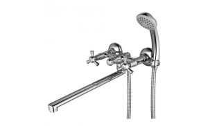 Смеситель для ванны и умывальника 1/2 кер Lemark LM7451C NEW Контур латунь