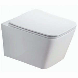 Унитаз подвесной Azario Nova безободковый +сиденье с микрол. квадрат