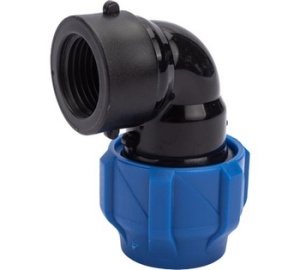 Отвод с вн. рез. 40х1 1/4" (обж.) ПЭ