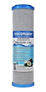 Фильтрующий элемент ЭФАУС 63/250-1  Посейдон 1 мкр 10" (КАРБОН-БЛОК)