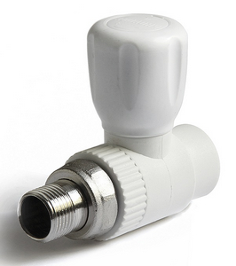 Кран шар с полусгоном PP-R прямой PRO AQUA Белый 2