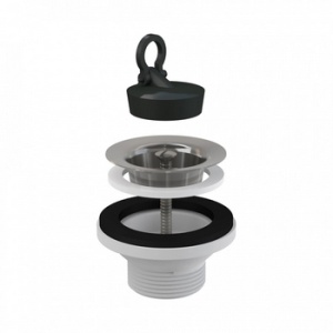 Выпуск для ум-ка, решетка нерж. сталь 5/4 Alca Plast А31