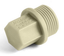 Пробка с резьбой PP-R PRO AQUA Серый прав