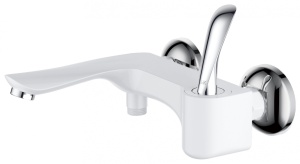 Смеситель для ванны D&K белый/хром DA1033256