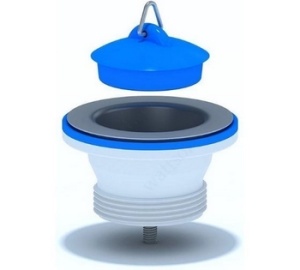 Выпуск 1 1/2" с нерж. сеткой М105 с пробкой