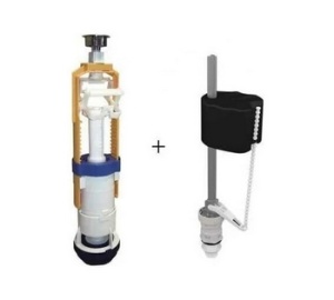 Комплект клапан спуск. OLI Fast S/S+наливной Uni Botton, латунь