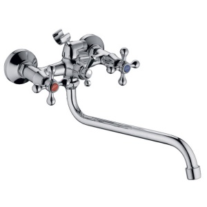 Смеситель для ванны шар.+ длин.изл L2208 латунь