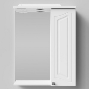 Зеркало "АДАМ" 55 см Белое ЛВ