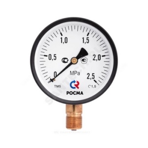 Манометр общетехнический Росма ТМ-510Р.00(0-1МРа)G1/2.1,5.М2