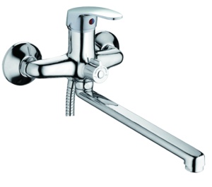 Смеситель для ванны+длин. излив L2216 латунь