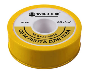 ФУМ-лента 19мм х0,25мм х15м газовая VALFEX (10/300)