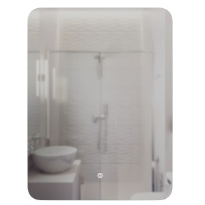 Зеркало MIXLINE "Алон радиус" - ЭКОНОМ 500*700 (ШВ) светодиодная подсветка, сенсорный выключатель