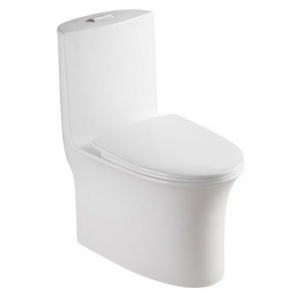 Унитаз моноблок безободк. Azario LUNA  +сиденье с микрол.