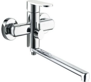 Смеситель для ванны цинк длин. L-излив встроен.диверт. G-LAUF LOB-7128/NOB7-A128 (1/8)