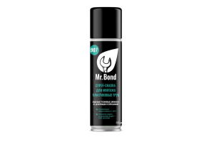 Mr.Bond 907 Спрей-смазка для монтажа пластиковых труб ПВХ, 400г