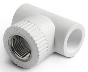 Тройник комб. внутр.р. PP-R PRO AQUA Белый