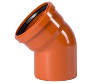 Отвод 110х45 наруж.