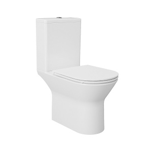 Унитаз напольный Azario Dante AZ-93589 безободковый +сиденье с микрол.