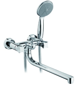 Смеситель для ванны+ длин. излив L2687 латунь