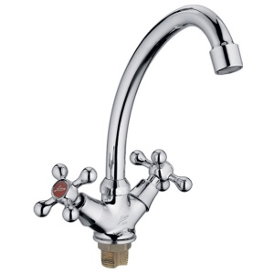 Смеситель для кухни с лат. гайкой L5908 латунь