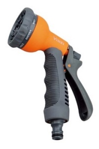 7202 Пистолет пласт. мягкая ручка 8 струй "Беламос"