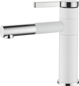 Смеситель для раковины белый L1152 латунь