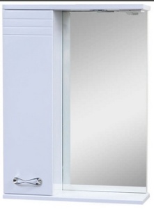 Зеркало-шкаф РИО 50 с подсв. лев.