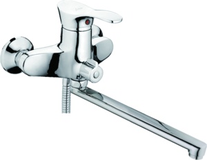 Смеситель для ванны+ дл. излив L2201 латунь