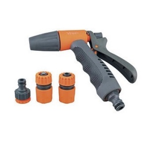 7502 Набор пистолет 8 струй + коннектор 1/2, коннектор а.с. 1/2 + штуцер "Беламос"