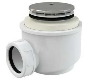 Сифон для душевого поддона хром Alca Plast А47 CR