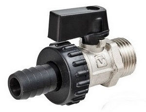 Кран шар. дренажный Ø1/2"х штуцер VALTEC (16/192)