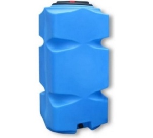 Бак 500 л. вертикальный с фланцем и крышкой синий (Т500ВФК23)
