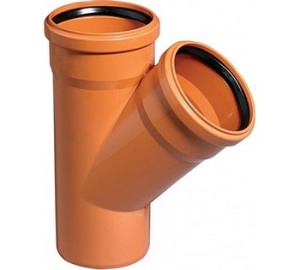 Тройник 160/110х45 наруж.