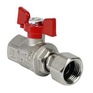 Кран шар. с накидной гайкой 3/4" внутр./внутр. бабочка VALFEX (14/56)